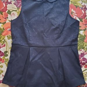 Dark Navy Sleeveless Top